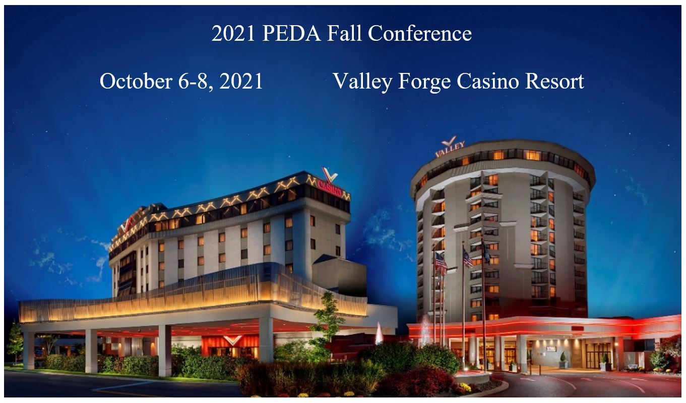 Photo of Valley Forge Casino Resort (Photo Credit: Valley Forge Casino Resort); 2021 PEDA Fall Conference; October 6-8, 2021